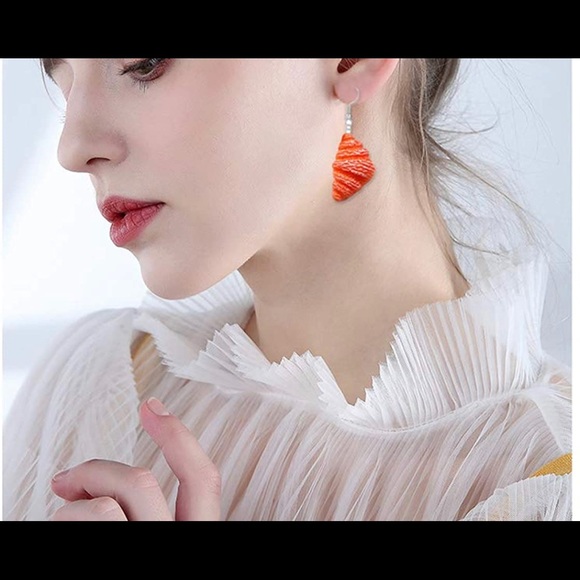 6 Pairs Handmade Simulation food Croissant French Bread Toast Dangle Drop Earrin - Picture 6 of 8